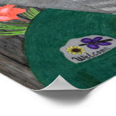 Rozen in het water van Julia Hanna Poster (Hoek)