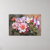 Rozen in Pavlovsk - Elegant olieverfschilderij van Canvas Afdruk (Voorkant)