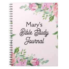Rozen in Pink Bible Study Journal Notitieboek