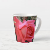 Rozen in Pinks Latte Mok (Rechterhoek)