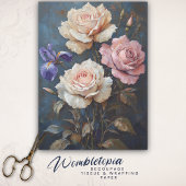 Rozen & Iris Decoupage Kunst Tissuepapier