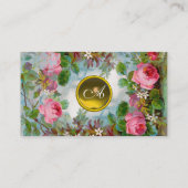 ROZEN & JASMINES MONOGRAM GEM geel wit Visitekaartje (Achterkant)