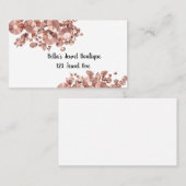 Rozen juwelen visitekaartje (Voorkant / Achterkant)