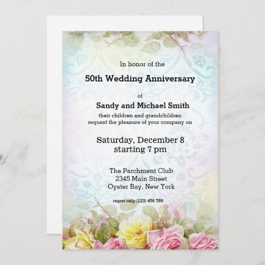  Rozen Kaart (Voorkant / Achterkant)