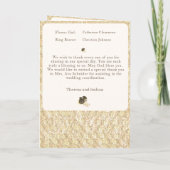  Rozen Katholieke bruiloft programma (Achterkant)