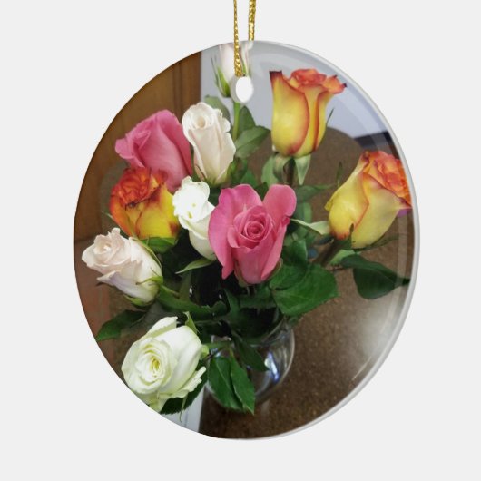 Rozen Keramisch Ornament (Links)