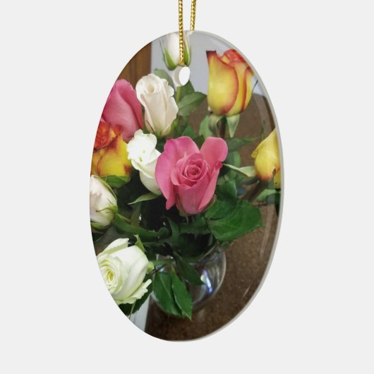 Rozen Keramisch Ornament (Links)