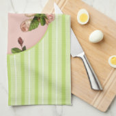 Rozen keukenhanddoeken voor katoen (Quarter Fold)