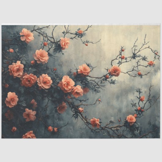 Rozen klimmen Vine Moody Decoupage Tissuepapier (Voorkant)