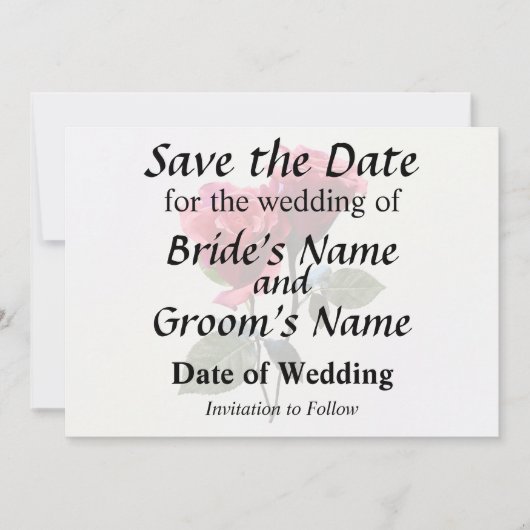 Rozen Koppel Save The Date (Voorkant)