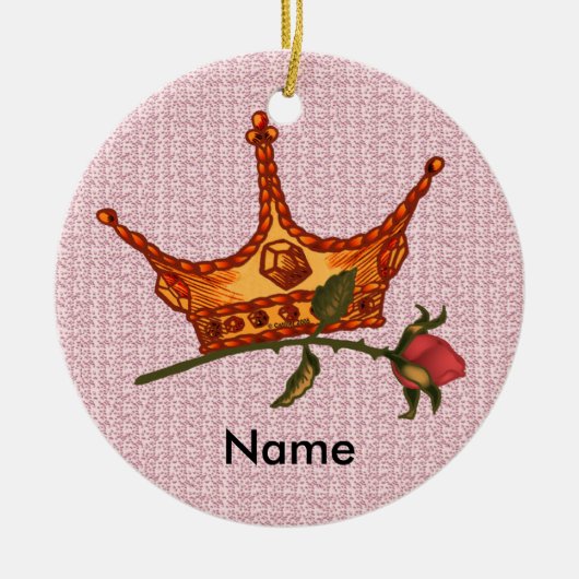 Rozen Kroon ornament (Voorkant)
