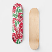 Rozen Landrode groene  bloem Skateboard (Voorkant)