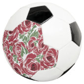 Rozen Landrode groene bloem Voetbal (Drie kwart)