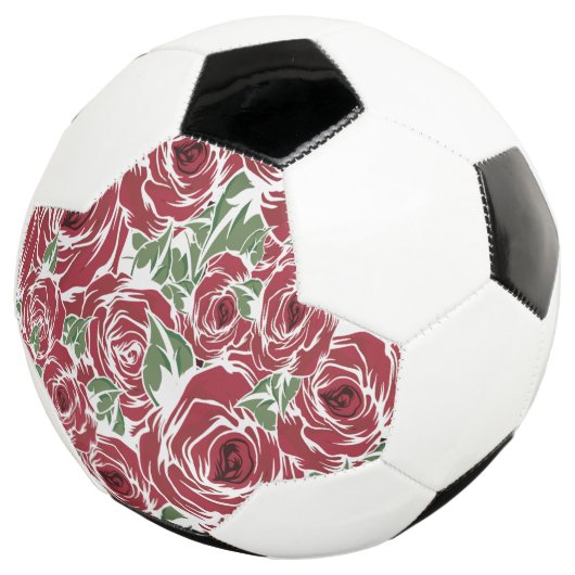 Rozen Landrode groene bloem Voetbal (Drie kwart)