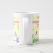 Rozen, lavender, Mock Oranje Waterverf Patroon Jumbo Beker (Achterkant)