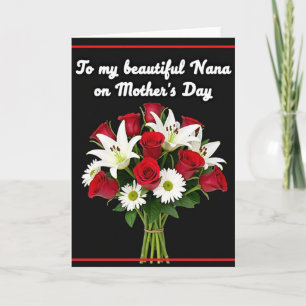 rozen lelies moederdag kaart