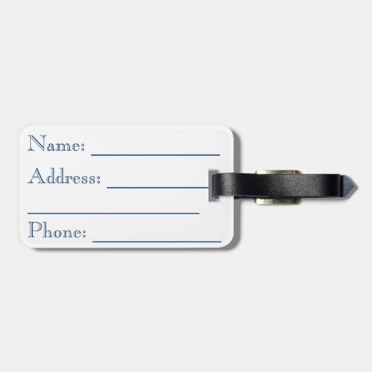 Rozen & Lily van het dal Bagagelabel (Achterkant horizontaal)