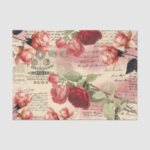 Rozen Manuscript Roze Blush Ephemera Tissuepapier