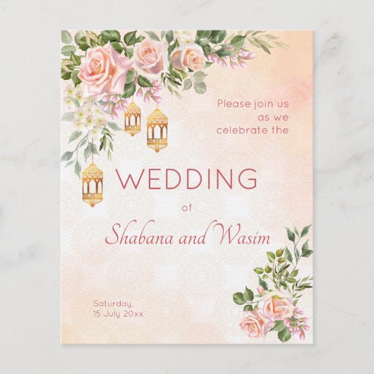 Rozen Marokkaanse lantaarns (Voorkant)