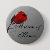 Rozen Matron of Honor Button (Voorkant)