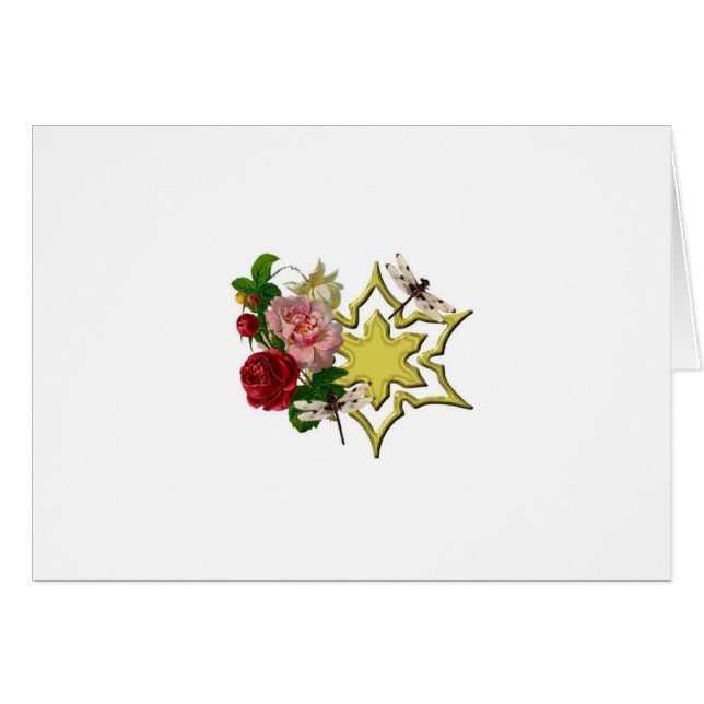 Rozen met Dragonfly (Voorkant Horizontaal)