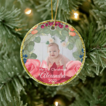 Rozen met goudglitter poinsettia