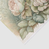 Rozen met groene hooglichten tissuepapier (Detail)