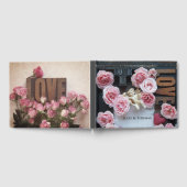 Rozen met liefdeswoorden en engel gastenboek (Volledig)