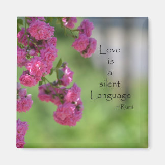 Rozen met Love Quote Magneet