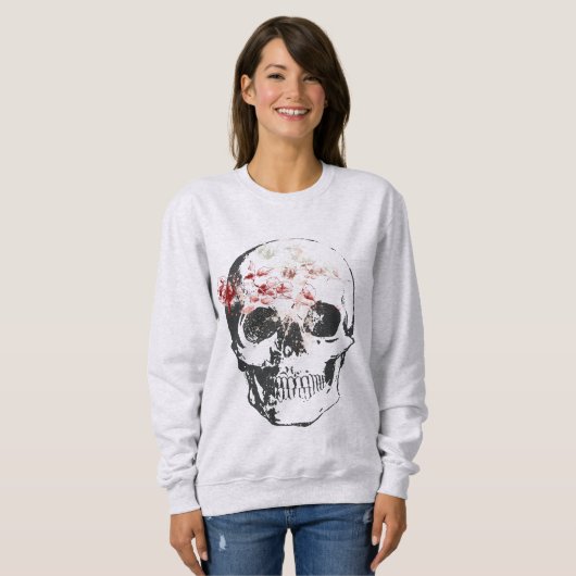 Rozen met pen en inkt trui (Voorkant volledig)