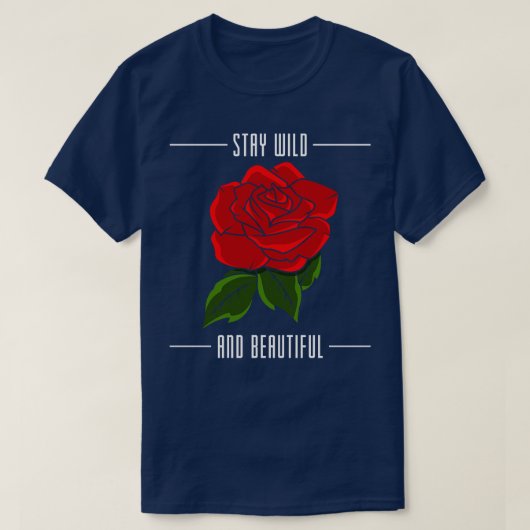 Rozen met rode bladeren t-shirt (Design voorkant)