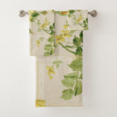 Rozen met rotsgeel rozen op Trellis Bad Handdoek (Insitu)