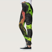 Rozen met zwarte diepte — Rasta Leggings (Links)