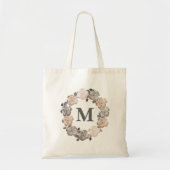  Rozen Monogram Canvas Bag Tote Bag (Voorkant)