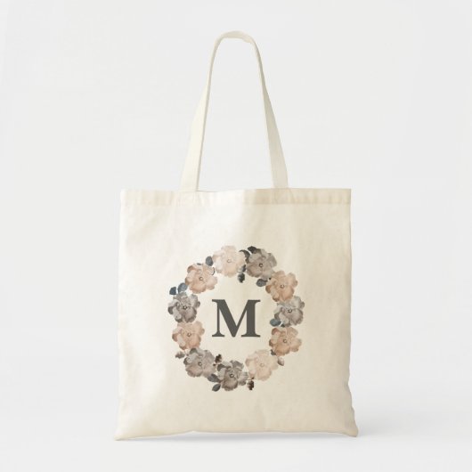  Rozen Monogram Canvas Bag Tote Bag (Voorkant)