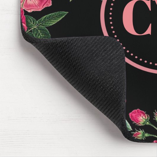 Rozen Monogram Muismat (Hoek)