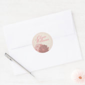 rozen monogram / naam florale sticker (Envelop)