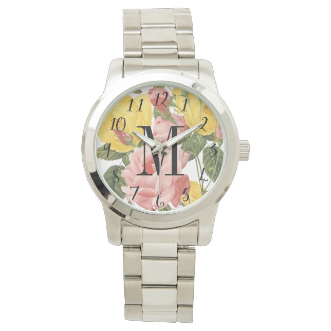  Rozen Monogrammed Watch Horloge (Voorkant)