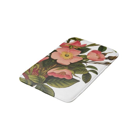  Rozen Mooi Roze Botanisch Badmat (Gekanteld)