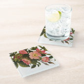 Rozen Mooi Roze Botanisch Glazen Onderzetter (Schuin)