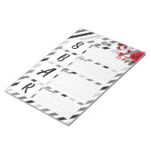 Rozen n strepen _ SBAR Temp Notitieblok (Schuin)