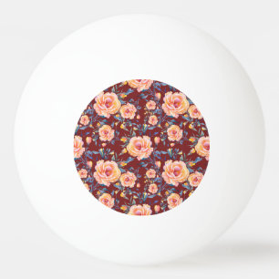 Rozen, naadloos, rood achtergrondpatroon pingpongballen