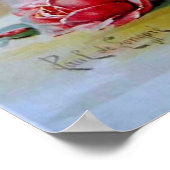 Rozen, nog steeds levend, Paul De Longpre Poster (Hoek)