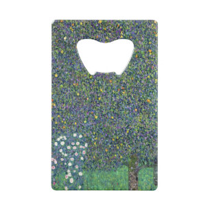 Rozen onder de bomen, c.1905 kredietkaart flessenopener