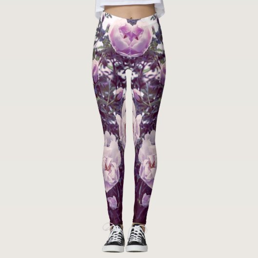 Rozen op bijkantoren leggings (Voorkant)