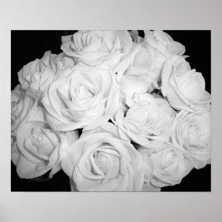 Rozen op Canvas Poster