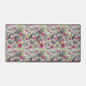 Rozen op dierpatronen bureaumat (Voorkant)