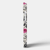 Rozen op dierpatronen Case-Mate iPhone case (Achterkant / Links)