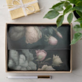  Rozen op een donkere achtergrond Tissuepapier (Geschenk)