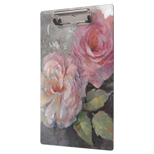 Rozen op grijs klembord (Links)